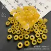 Anéis de Corrida de Jade, Anéis Redondos de Furo Grande Verde Ba Shan, Contas de Ábaco em Forma de Rosca, Contas Espaçadoras, Acessórios para Joias, Materiais para DIY no Atacado