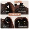 Mini Pinza de Agarre Peinado Cola de Caballo Alta Calabaza Estilo Extranjero Horquilla Rota Resina de Color Brillante Sentido Avanzado Transparente Mini Pinza de Agarre de Ocho Garras Verano