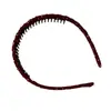 Diadema de tela de lunares simple envolvente para mujer, diseño de corona alta, diadema antideslizante con dientes para lavarse la cara, accesorio para el cabello elegante y con estilo