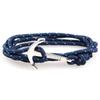 Pulseras de Ancla de Moda Europeas y Americanas Exclusivas de Venta Caliente para Hombres y Mujeres, Joyería de Cuerda de Poliéster al Por Mayor, Cadena al Por Mayor