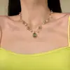 Collar Colgante de Perla Gota Estilo Chino con Diseño Único, Cadena para Clavícula con un Toque de Lujo Ligero y de Alta Gama, Venta al por Mayor