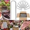 Clavos de Suelo en Forma de U Personalizados, Clavos para Césped, Clavos de Suelo para Tela Barrera contra Malezas, Clavos de Acero Inoxidable en Forma de Arco, Clavos en U para Jardinería, Tela de Suelo, Película de Acolchado