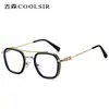 Nuevas Gafas de Moda de Doble Rayo Anti-Luz Azul 52006 Montura Cuadrada Clásica Gafas para Miopía para Mujer con Monturas para Gafas de Prescripción