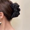 Elegante y elegante pinza para el cabello con lazo de satén, pinza para el cabello con forma de tiburón de alta calidad, horquilla para el cabello con placa para tocado, horquilla para la cabeza trasera femenina