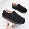 Soporte para botas de nieve transfronterizas personalizadas zapatos cálidos para hombre casual perezoso zapatos de algodón del noreste con forro de terciopelo engrosados zapatos de pan de papá