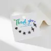 Pendientes pequeños de acero inoxidable con diseño simple de corazón, estrella y rayo, estilo coreano y japonés, para apilar y perforar el cartílago de la oreja
