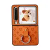 Xiaohua es Adecuado para Huawei Pura X Funda de Teléfono Plegable de Pantalla de Cuero Creativo de Dibujos Animados para Huawei P50 Pocket