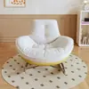 Sofá Perezoso Estilo Japonés Silla Mecedora Individual para Balcón, Sala de Estar, Dormitorio, Ocio, Se Puede Sentar o Acostar, Pingüino de Cáscara de Huevo de Lujo
