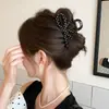 Nuevo Pinza de Garra Grande de Lunares para Mujer Moda Temperamento para Cabello Grueso Pinza para el Cabello Celebridad de Internet Ins Parte Trasera de la Cabeza Pinza de Tiburón Pasador