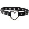 Gargantilla de cuero con tachuelas y cruz de espinas punk original, subcultura y2g, anillo para el cuello de chica popular del Milenio, personalidad