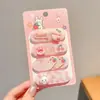 Estilo Coreano Adesivos de Franja Cartoon Doces Adesivos Fofos de Cabelo Solto Femininos Adesivos Mágicos Versáteis Laterais Acessórios de Cabelo de Alta Qualidade Headwear