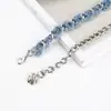 Cadena de Cintura con Borde de Piel de Mezclilla Dulce y Elegante Cadena Corporal Metálica para Mujer Accesorios de Vestido Combinables para Mujer Transfronterizo Europeo y Americano