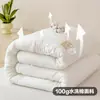 Cuerda de algodón y lino antibacteriana lavada de 10 A, edredón de algodón de invierno para uso en el hogar y dormitorio, adecuado para primavera y otoño, edredón de invierno engrosado, núcleo de edredón, edredón de algodón