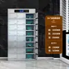 Gabinete de Cubiertos de Acero Inoxidable, Gabinete de Desinfección para Comedor Escolar, Gabinete de Platos con Múltiples Compartimentos, Gabinete de Desinfección y Secado a Alta Temperatura, Almacenamiento