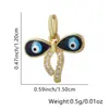 Collar de Chanclas para Mujer, Colgante de Ojo con Goteo de Aceite, Chanclas Europeas y Americanas Personalizadas, Cadena para Clavícula Incrustada con Diamantes, Accesorios Transfronterizos