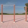 Equipamento de Fitness ao Ar Livre de Madeira Plástica Praça de Parque Comunitário ao Ar Livre Treinamento Esportivo ao Ar Livre Trilha de Fitness ao Ar Livre