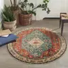 Alfombra Redonda Persa Vintage Transfronteriza para Piso, Alfombra de Sala de Estar, Alfombra Decorativa Redonda para Mesita de Noche de Dormitorio, Alfombra para Mesa de Centro de Sofá, En Stock