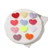 Pegatinas de Tela con Estampado de Estrella Corazón Macaron de 2.5cm Tela en Relieve Adhesivos de Tela Hechos a Mano DIY Soporte Ventilador Decoración para Diario Joyería Accesorios
