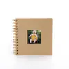 Álbum de fotos DIY libro con ventana crecimiento de bebé mini álbum de tarjetas de 6 pulgadas registro de fotos infantiles álbum de recortes hecho a mano fábrica en stock