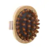 Cepillo de Masaje de Madera de Haya Artefacto de Masaje con Pulso Dragado de Meridianos Corporales Multifuncional Frotación de Todo el Cuerpo Cepillo Abdominal Cepillo para Meridianos de las Piernas