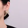 Pendientes de tuerca con diseño de hongo para mujer, plata de ley 925, diseño de personalidad de moda, sentido de diseño, pendiente de hongo para el lóbulo de la oreja, joyería de oreja de temperamento nicho