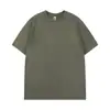 Camiseta de Verano Nueva para Hombre T2860 Tallas Grandes, Algodón Puro con Retazos, Holgada, Moderna, Retro, Lavada, Vintage, Manga Corta.