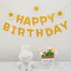 Bandera de feliz cumpleaños decoración de fiesta diseño de escena niño y niña de un año accesorios para fotos infantiles bandera colorida