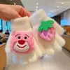 Luvas Infantis Outono e Inverno, Luvas de Bebê à Prova de Frio de Cinco Dedos, Luvas de Tricô Quentes e Resistentes ao Frio com Forro de Lã Desenho Animado para Meninos e Meninas