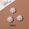 Lazo de flores de perla versátil y sencillo de Corea del Sur, tocado de cuentas hecho a mano, accesorios para el cabello, pendientes, material al por mayor