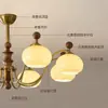 EYPHI/ Yi Fei Chandeliers de cobre macizo con madera de nogal negro norteamericano para sala de estar, dormitorio, estudio, estilo de mediados de siglo, comedor