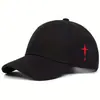 Gorra de béisbol de lana verde en stock del fabricante de bordado de punto de cruz, gorra de papá versátil y a la moda, gorra deportiva ajustable para protección solar