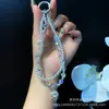 Cadena Creativa de Cristal de Gama Alta para Teléfono Móvil Cadena de Teléfono Móvil con Perlas Llavero Cordón de Perlas Dahua Colgante para Bolso para Mujeres