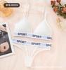 Traje de sujetador sexy de encaje francés para mujer, top sin tirantes push-up, traje interior de espalda descubierta, pura tentación sin aros