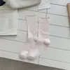 Nuevos Calcetines Finos de Rayas y Color Sólido Estilo Coreano Ins para Primavera y Verano Calcetines Versátiles para Mujer Calcetines de Media Pantorrilla Calados Estilo Ballet