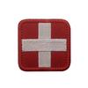 Pegatina para bolsa de rescate al aire libre Haike, insignia médica táctica cruzada, sello de mochila de rescate de emergencia, sello de velcro bordado