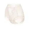 Bragas de Encaje de Deseo Puro Estilo Francés para Mujer, Tiro Alto, Tallas Grandes hasta 200 Jin, Seda de Morera Antibacteriana 10A, Briefs con Entrepierna Extendida