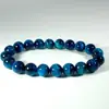 Coleção Natural Grau Olho de Tigre Azul Pulseira de Fio Único Joias Masculinas e Femininas Estilo Casal Senso de Alto Padrão de Nicho Pulseira Presente