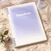 Capa para Caderno de Folhas Soltas PP Cor Fresca, Série Simples, Não Abrasiva à Mão, Capa para Caderno Atacado, Múltiplas Opções Disponíveis