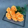 Flores Artificiales con 9 Cabezas de Rosa en Forma de Diamante, Adecuadas para Decoraciones de Hotel y Restaurante, Arreglos de Pasillo, Montajes de Boda y Decoraciones de Escenario