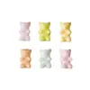 Ursinho popular para unhas fofo tridimensional pequeno mini simples versátil celebridade da internet fosco colorido multicolorido joia para unhas