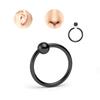 Piercings Transfronterizos Estilos Mixtos Anillos para la Lengua Acero Inoxidable Piercing Roscado Barra Curva con Púa Anillos para el Ombligo Bola Redonda Anillos para los Labios Anillos para las Cejas Anillos para la Nariz
