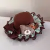Serie de Cumpleaños ~ Sombrero de Pastel de Cereza Pasador de Encaje para el Cabello Foto Aro para el Cabello Creativo Accesorios para el Cabello Lindos para Niños Fiesta