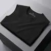 Camiseta masculina de manga longa com gola alta dupla face em veludo, camisa térmica para usar por baixo, moda outono e inverno, com forro de fleece, espessada, roupa íntima