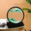 Artesanía casera creativa transfronteriza directa de fábrica adornos dinámicos 3D para sala de estar regalos pintura de arena movediza redonda
