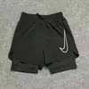 Shorts Esportivos de Corrida, Natação e Atletismo de Verão Secagem Rápida Treinamento Esportivo Três Pontos Antiexposição Tendência Camada Dupla Peça Dupla Fitness Masculino