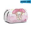 Estojo de Lápis Flip de Camada Dupla de Grande Capacidade Sanrio Meruti com Estampa Perimetral 3D Estojo de Papelaria Infantil