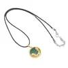Nuevo Colgante Ping An de Bambú con Incrustaciones Doradas en Imitación de Jade Blanco Hebilla Ping An Collar Colgante de Pez Anual Accesorios de Joyería Colgante