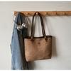 Bolsa de Grande Capacidade para o Dia a Dia para Mulheres 2025 Nova Bolsa de Ombro Casual Retrô para Estudante Universitário Bolsa Tote Bolsa de Axila