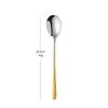 Cuchara de Acero Inoxidable 304 Cuchara Coreana de Mango Largo Creativa para Postre Café Cuchara Doméstica Cuchara para Restaurante Hotel Público