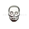 Nuevos zapatos con agujeros accesorios de flores carlochi zapatos de cruz hebilla decorativa para zapatos diy estrella de metal zhibi calavera Gris